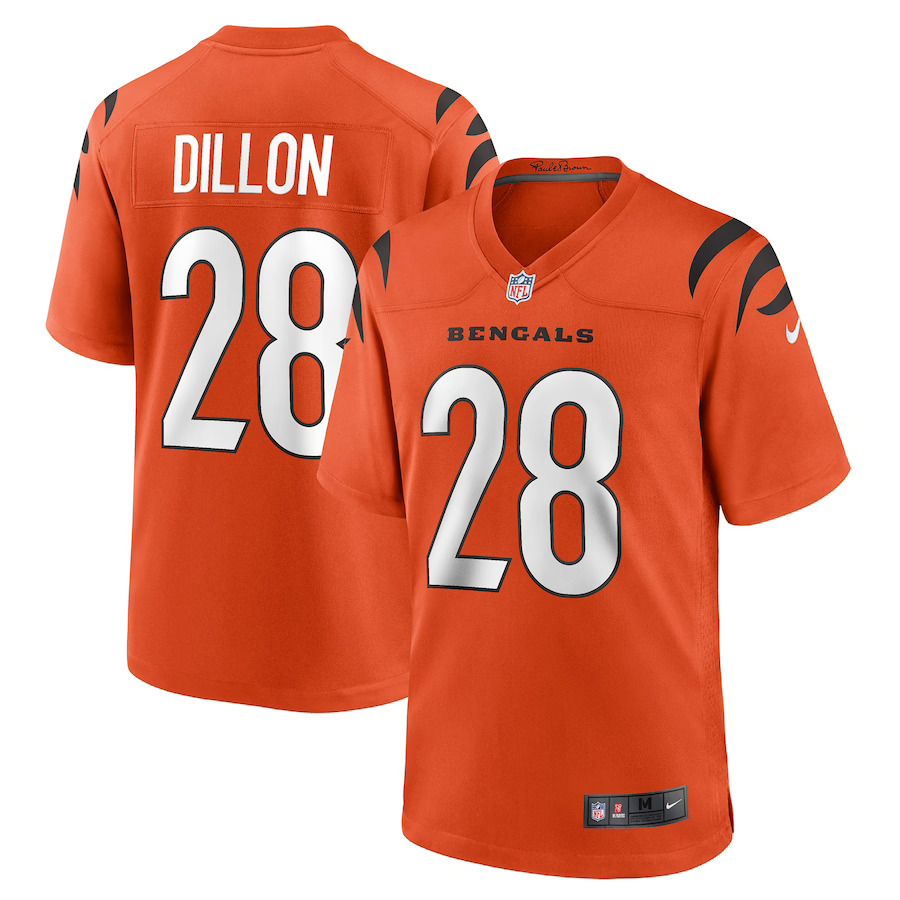 Men Cincinnati Bengals 28 Corey Dillon Nike Orange Retired Player Alternate Game NFL Jersey